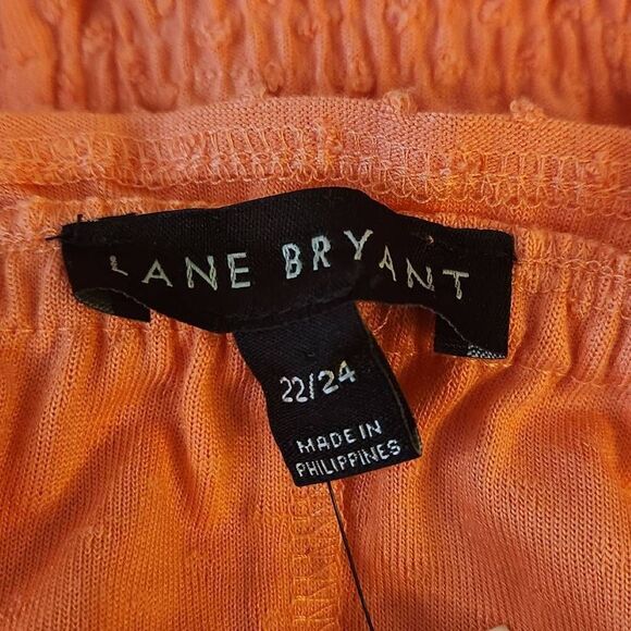 Lane Bryant Peach Convertible Swiss Dot Blouse 22/24 NWT (4784) - Picture 5 of 10